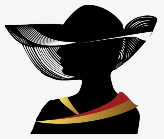 Woman Of The Church Png - Woman Wearing Hat Silhouette, Transparent Png, Transparent PNG