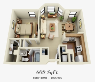 Floorplans Marott 609 Image - Floor Plan, HD Png Download, Transparent PNG