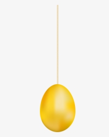Gold Easter Yellow Hanging Egg Transparent Clipart - Hanging Easter Egg Png, Png Download, Transparent PNG
