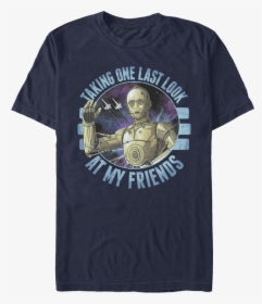 C 3po Taking One Last Look At My Friends Rise Of Skywalker - Active Shirt, HD Png Download, Transparent PNG