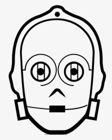 C-3po Coloring Page, HD Png Download, Transparent PNG