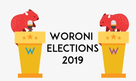 Two Red Wombats At Podiums - Cartoon, HD Png Download, Transparent PNG