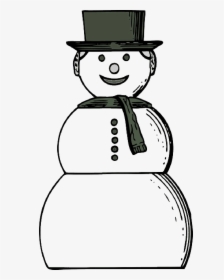 Green, Yellow, Woman, Cartoon, Hair, Hat, Snow, Scarf - Snow Hat Clipart Black And White, HD Png Download, Transparent PNG