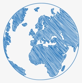 Blue Resource Science Euclidean Vector Social Earth - Sketch Of The World Png, Transparent Png, Transparent PNG