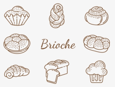 Brioche Icons Vector - Design, HD Png Download, Transparent PNG