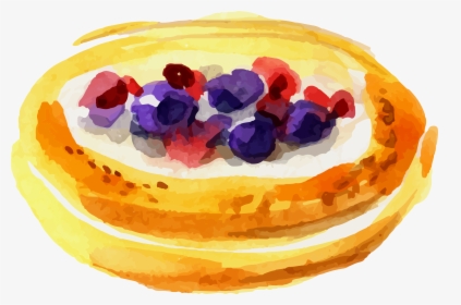 Cupcake Bakery Bread Watercolor Painting - Transparent Bread Watercolour Png, Png Download, Transparent PNG