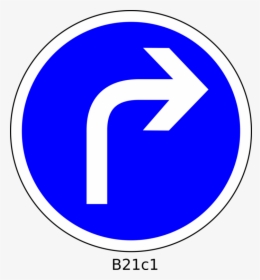 Traffic Sign Direction, Position, Or Indication Sign - Girar A La Derecha, HD Png Download, Transparent PNG