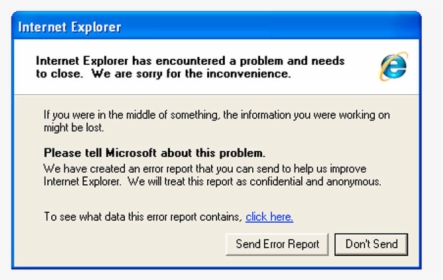 Windows Internet Explorer Error, HD Png Download, Transparent PNG