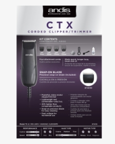 Andis Ctx Corded Clipper/trimmer - Andis, HD Png Download, Transparent PNG