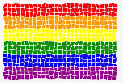 Rainbow Flag Mosaic - Rainbow Mosaic Clip Art Free, HD Png Download, Transparent PNG