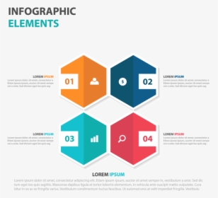 Transparent Hexagono Png - Infographic Elements Business Infographics Infographic, Png Download, Transparent PNG