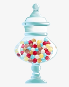 Jar Clipart Gumball Jar - Christmas Jar Of Candy Clip Art, HD Png Download, Transparent PNG