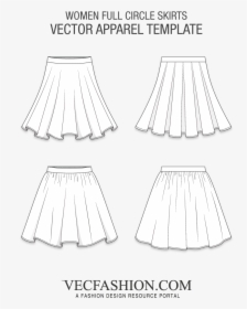 Women Full Circle Skirts - Mens Puffer Vest Template, HD Png Download, Transparent PNG