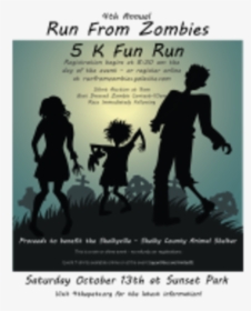 Run From Zombies 5k Fun Run - Halloween, HD Png Download, Transparent PNG