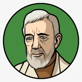 Draw Obi Wan Kenobi Face Step By Step, HD Png Download, Transparent PNG