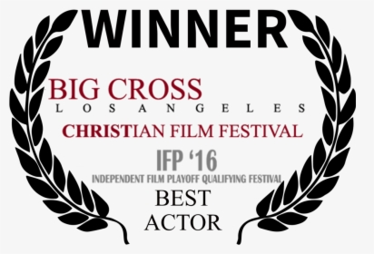 Bigcross Winner Best Actor Black Laurel - La Shorts Official Selection, HD Png Download, Transparent PNG