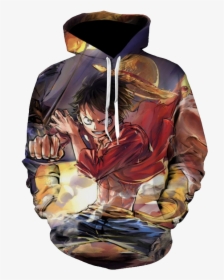 Monkey D Ruffy Hoodie, HD Png Download, Transparent PNG