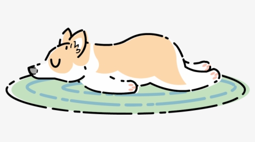 Sleeping Corgi Clipart , Png Download, Transparent Png, Transparent PNG