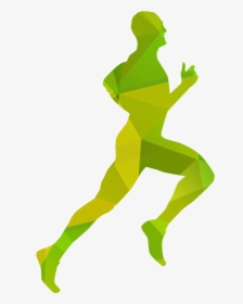 Running People Silhouette Clipart , Png Download - Human Silhouette Running, Transparent Png, Transparent PNG