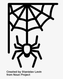 Halloween Silhouette Spider Web, HD Png Download, Transparent PNG