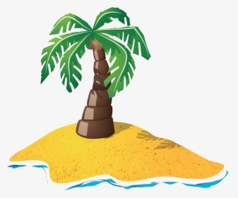 Desert Island Png - Transparent Background Island Clipart, Png Download, Transparent PNG