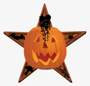 Spooky Species Barnstar - Transparent Pumpkin With A Face, HD Png Download, Transparent PNG