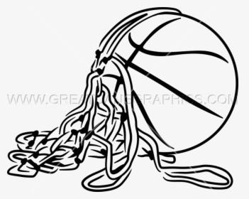 Basketball With Net Production Ready Artwork For T - Cut Basketball Net Clipart, HD Png Download, Transparent PNG