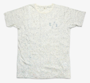 8y8 Speckled T-shirt Cream - Speckled White T Shirt, HD Png Download, Transparent PNG