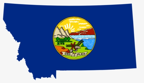 Flag Map Of Montana - Montana Flag And Map, HD Png Download, Transparent PNG