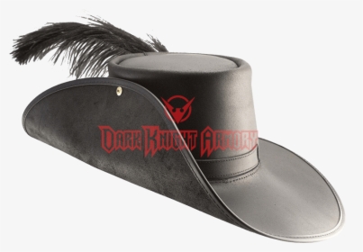 Celtic Furry Hat Png - Red And Black Mens Musketeer Hat, Transparent Png, Transparent PNG