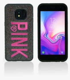 Samsung J2 Core/j2 Pure Mm Black W Pink Design Case, HD Png Download, Transparent PNG