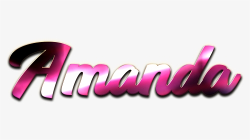 Amanda Name Design Png - Graphic Design, Transparent Png, Transparent PNG