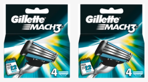 Gillette Mach3 Razor Blades - Gillette Mach 3 Blades, HD Png Download, Transparent PNG