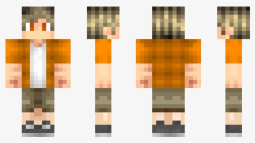 Orange Boy Skin Minecraft, HD Png Download, Transparent PNG