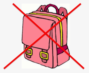 With Effect From 13 April 2015, No Bags Are Allowed - Backpack Clipart, HD Png Download, Transparent PNG