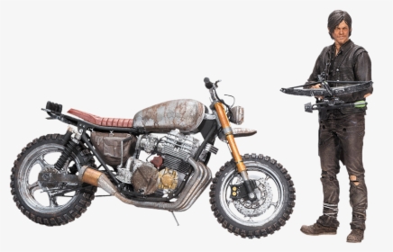 Daryl Dixon With New Bike 5” Action Figure - Walking Dead Daryl Figure, HD Png Download, Transparent PNG