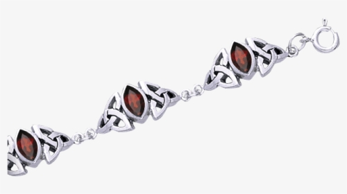 White Bronze Gemstone Celtic Knot Bracelet - Chain, HD Png Download, Transparent PNG