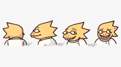 Alphys Stop Being Hard To Draw Plzzzzzz - Cartoon, HD Png Download, Transparent PNG