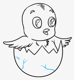 How To Draw Easter Chick - Drawing, HD Png Download, Transparent PNG