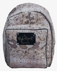 High Spirit Bags White Snake Leather Backpack F - Handbag, HD Png Download, Transparent PNG