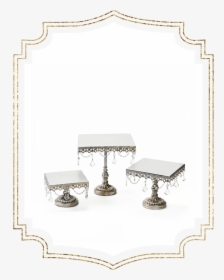Shop-preview Antique Silver Chandelier Square Cake - Picture Frame, HD Png Download, Transparent PNG