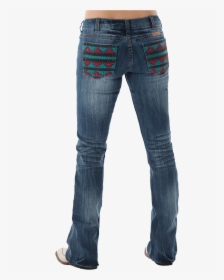 Cowgirl Tuff Women S Apache Boot Cut Jean w/aztec Embroidery & studs - Pocket, HD Png Download, Transparent PNG