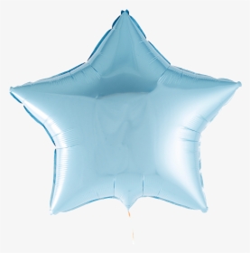 A Photograph Of Light Blue Foil Star Balloon - Balloon Foil Star Light Blue, HD Png Download, Transparent PNG