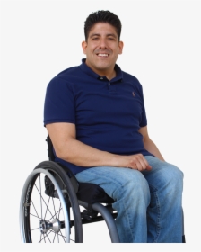 Photo Of A Young Man Sitting In A Wheelchair - Wheelchair, HD Png Download, Transparent PNG
