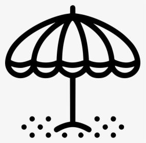 Beach Umbrella - Icon, HD Png Download, Transparent PNG