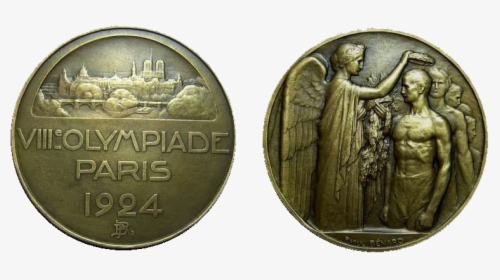 Paris Summer Olympics Participation Medal - Paris 1924 Olympics Medal, HD Png Download, Transparent PNG