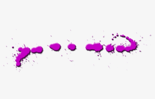 Purple Paint Splat Divider Bar - Graphic Design, HD Png Download, Transparent PNG