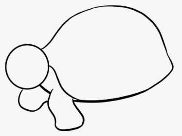 How To Draw Sea Turtle - Line Art, HD Png Download, Transparent PNG