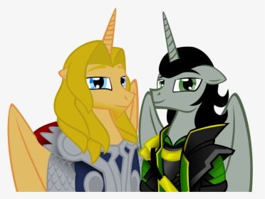 Thor And Loki As Ponies - Thor And Loki As My Little Pony, HD Png Download, Transparent PNG