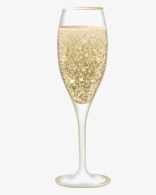 #newyear #newyears #newyearseve #champagne #gold #glitter - Champagne Stemware, HD Png Download, Transparent PNG